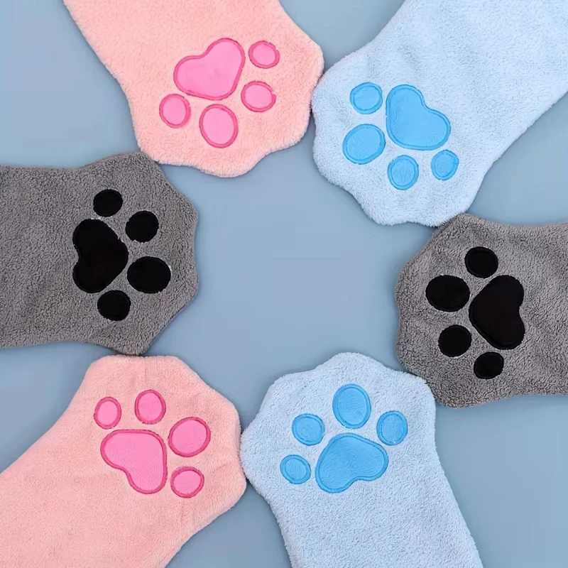 1/2Pcs Pet Bath Gloves Microfiber Quick Drying Dog Cat Bathing Towel Soft Double Sided Puppy Kitten Grooming Gloves Pet Supplies M250118