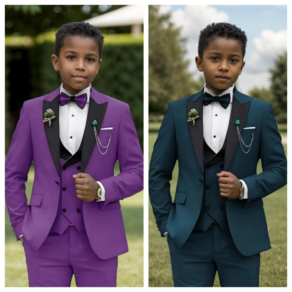 Formal Boys Slim Fit Suits Ring Bearer Outfit Kids Wedding Dress Clothes Fast Delivery Child 4 Pieces Set For Piano Performance 250120