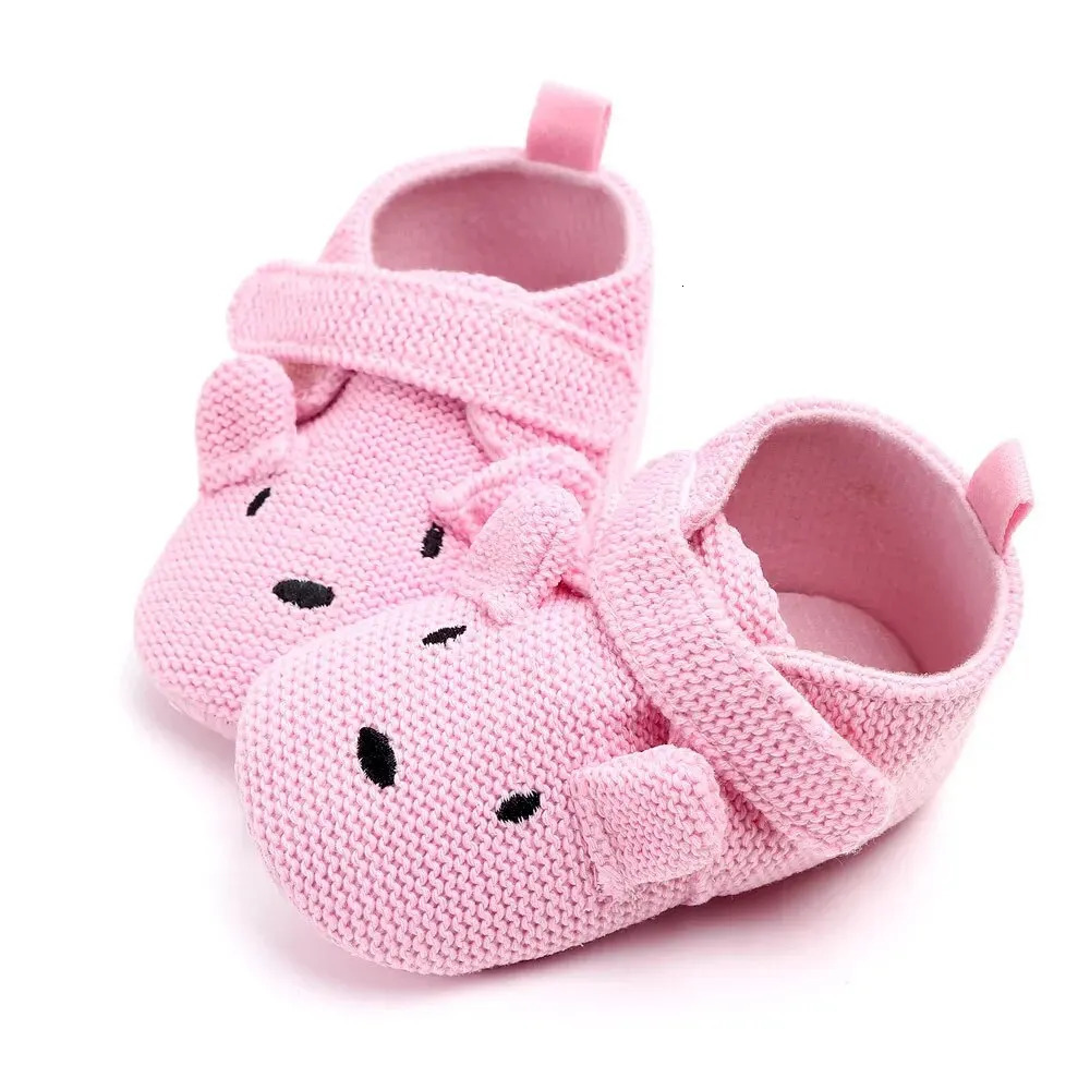 Meckior Baby Slippers Casual Baby Boy Girl Knit Crib Shoes Cartoon Soft Sole Anti-slip Prewalker Reptiles Toddler Baby Shoes 250118
