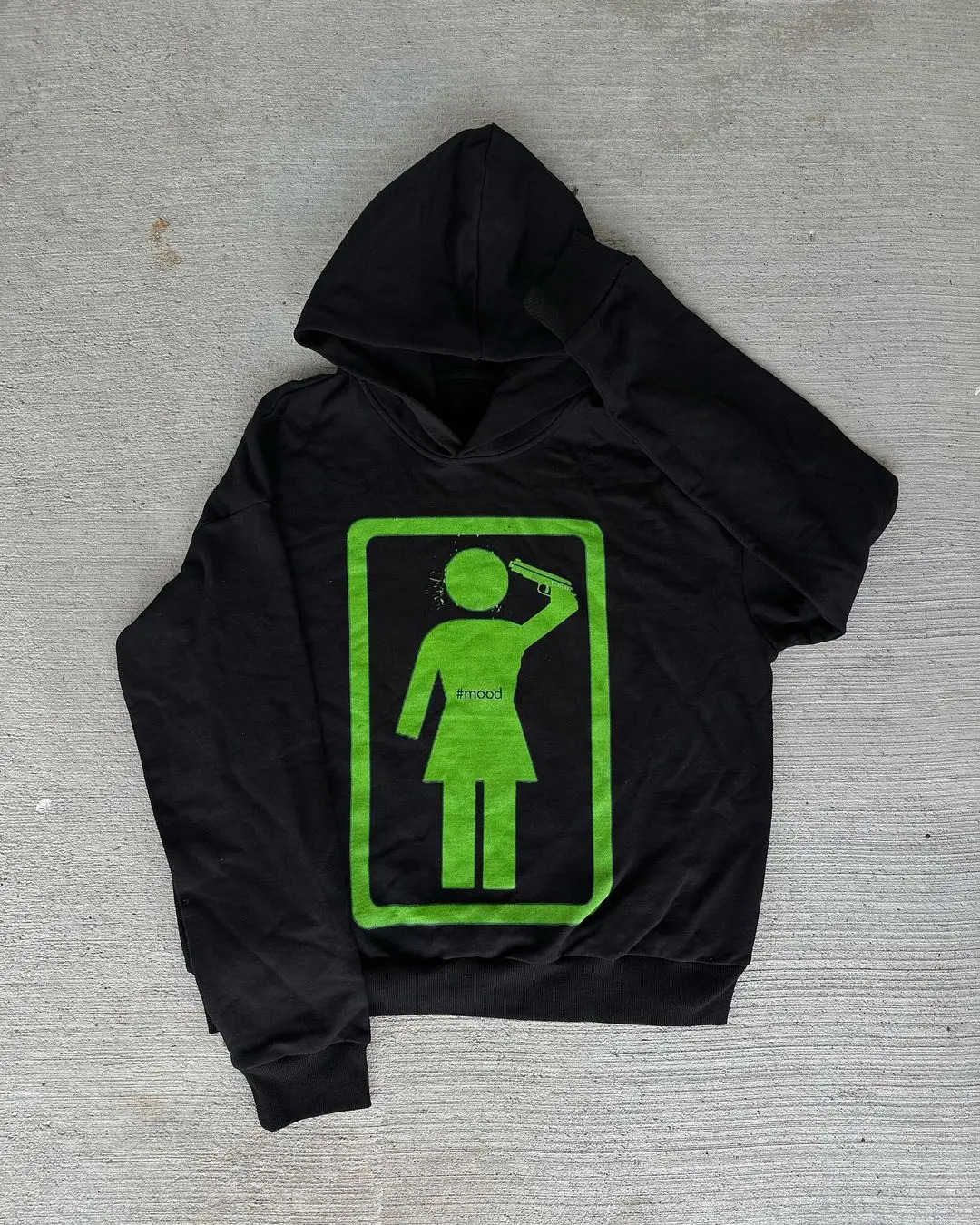 Harajuku Mood Hoodie Oversized Goth Streetwear Tops Couples 2024 in Sweatshirt Gothic Y2k Clothes Grunge Hoodies Women 250107