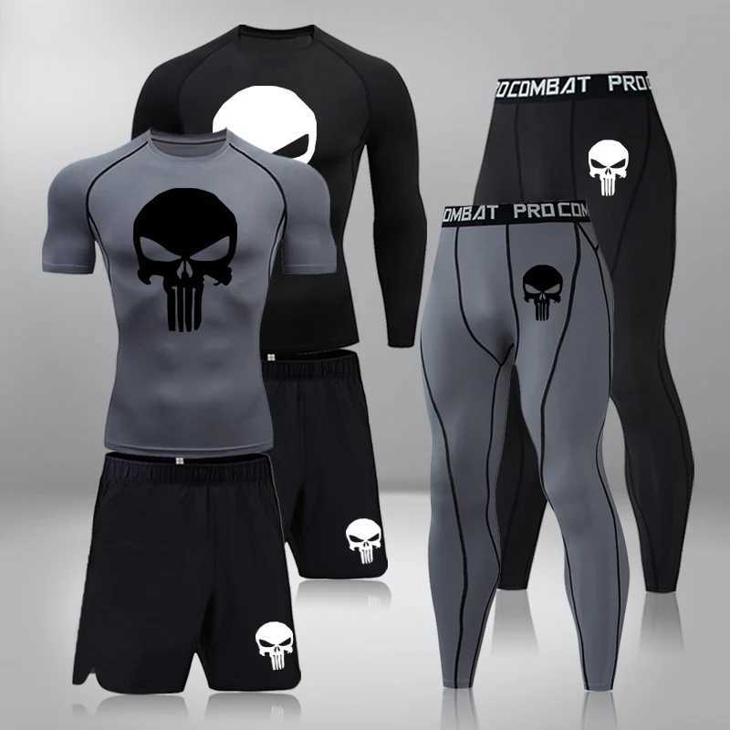 Gym Fitness Clothing Running Sports Clothing Tight Compression Sports Clothing 3 pieces/set Mens Hot Underwear X250129