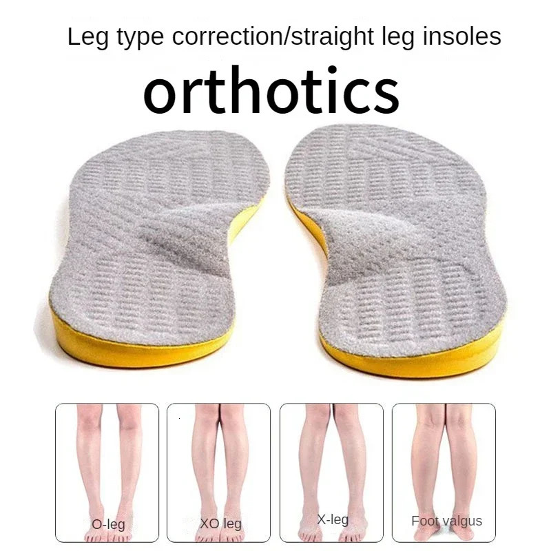 Ortic Insoles For Flat Feet Arch Support Orthopedic Shoes Sole PU Insoles For Feet Men Women O/X Leg Corrected Care Pad 250120