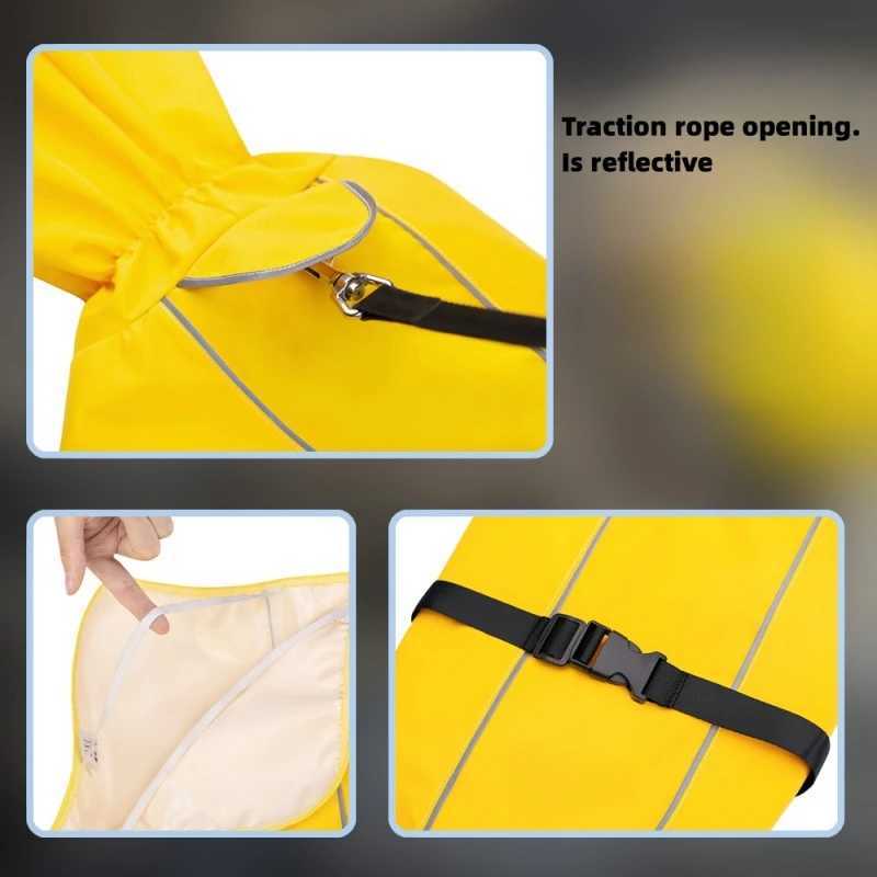 Medium And Large Dog Raincoat Poncho Labrador Golden Retriever Corgi Pet Clothes Outdoor Waterproof Pet Raincoat Dog AccessoriesXJ250121