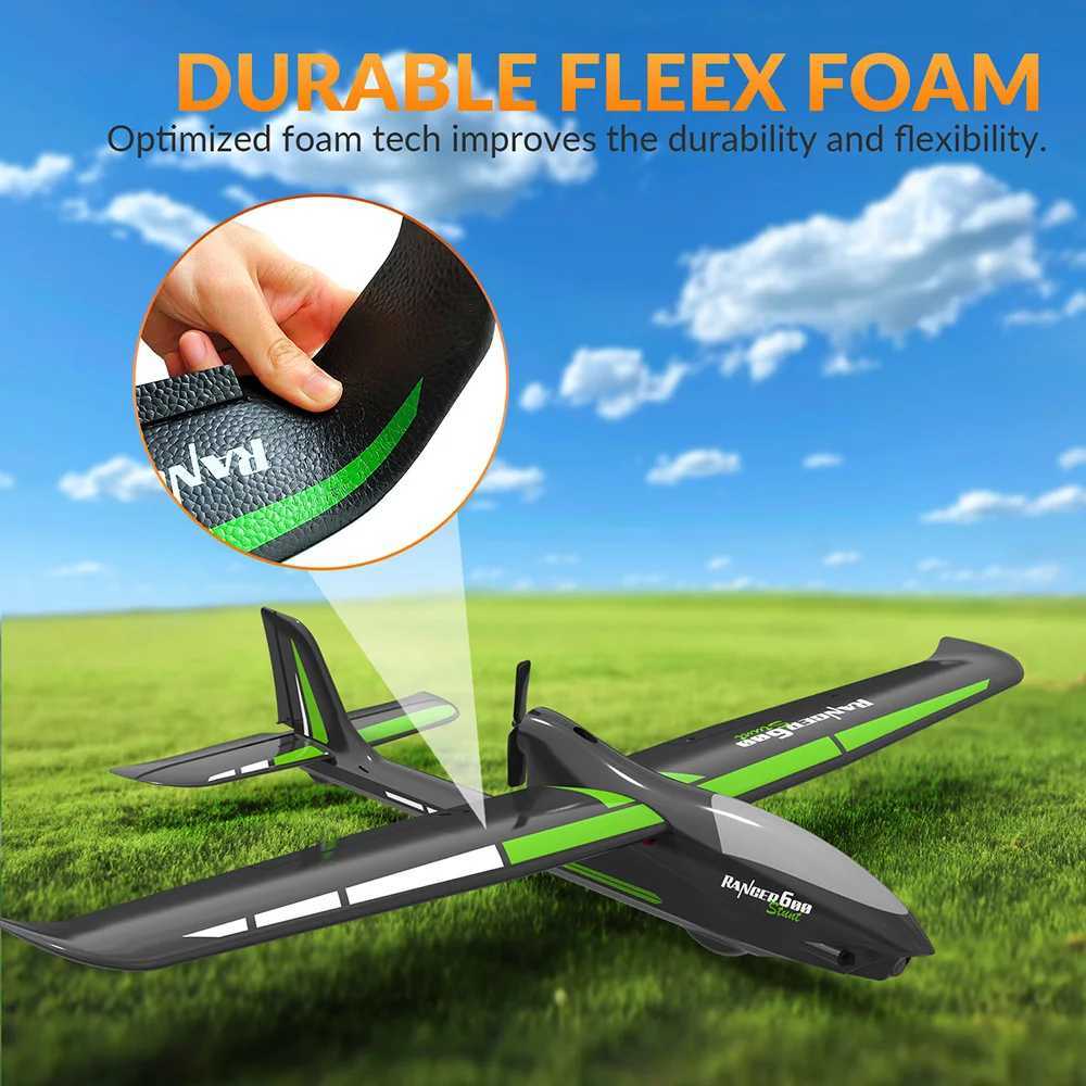 VolantexRC 76102SR Ranger 600 EPP 2.4GHz 4CH 6-Axis Gyro One Key Aerobatics XPilot Stabilization System RC Airplane Glider RTF X250129