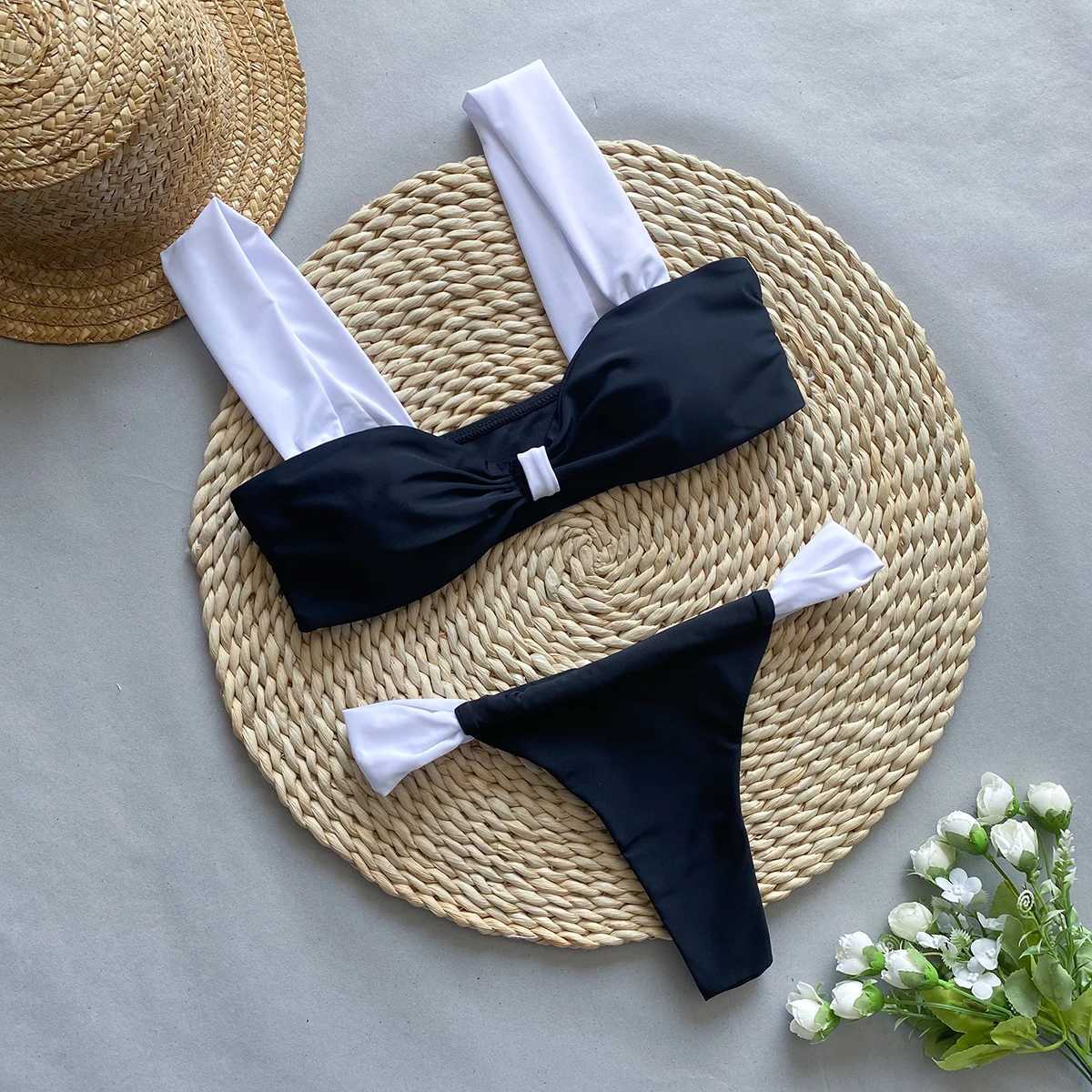 Push Up Bikinis 2024 Sexy Women Swimsuits Swimwear Fe Thong Brazilian Bikini Set Bathing Suit Swimming Suits BeachwearXJ250120