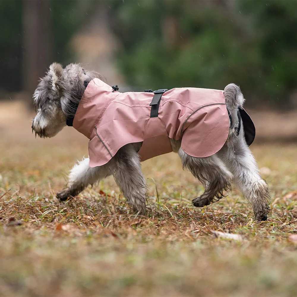 Outdoor New Dog Raincoat Teddy By Bear Small Medium-sized Dog Clothes Double Collar Cape Type Rainy Day Out Pet RaincoatXJ250121