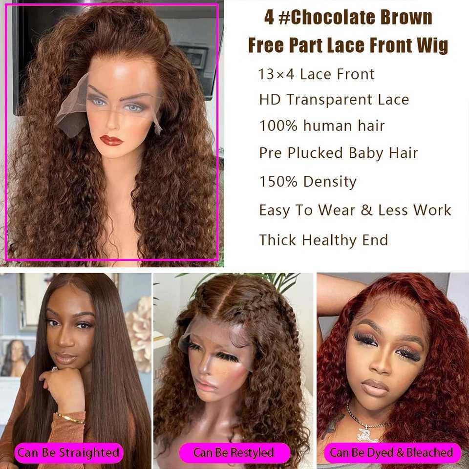 15A Mongolian Kinky Curly 3/4 Bundles With Clo Human Hair Bundles With Frontal Clo Loose Deep Wave Bundles With CloXJ250120