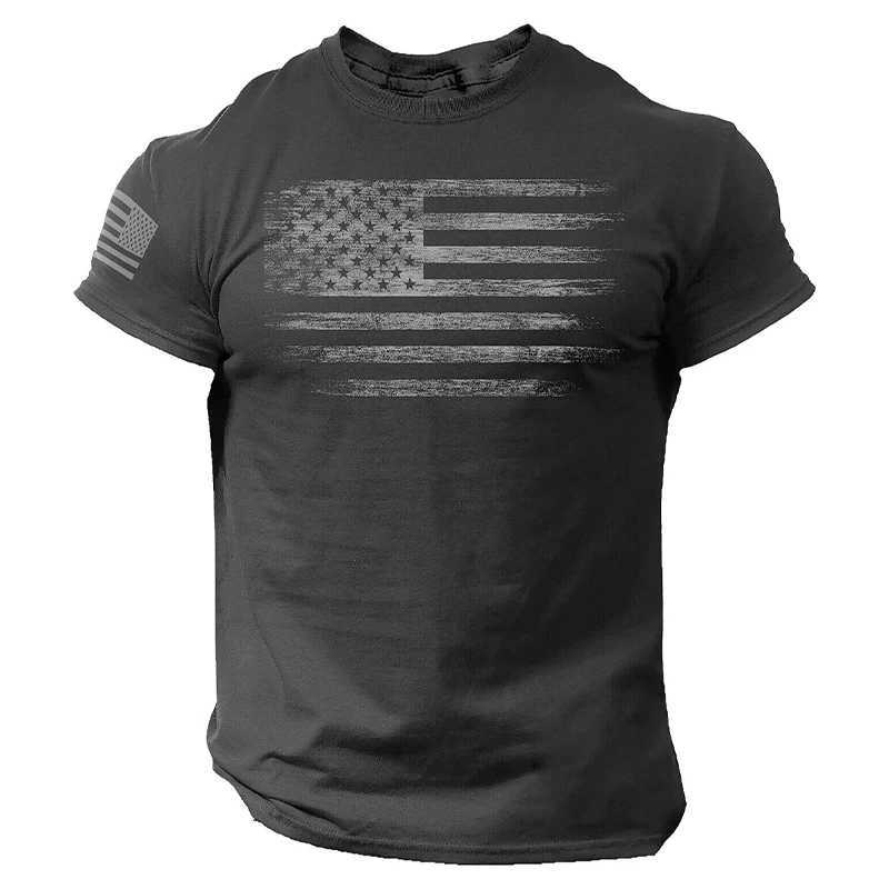 New American USA Flag T-Shirts Print Men Women Fashion Short Sleeve Cotton T Shirt Streetwear Harajuku Unisex Tees Tops ClothingXJ250117