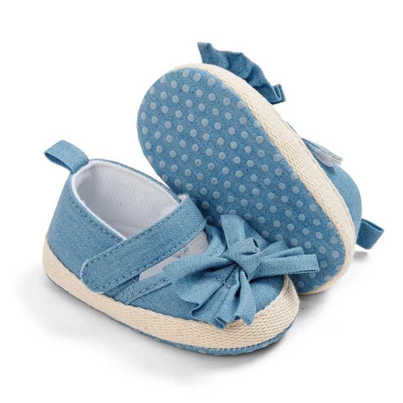 Baywell baby shoes flower bow 0-1 year baby girl cotton shoes soft sole non slip shoelaces X250129