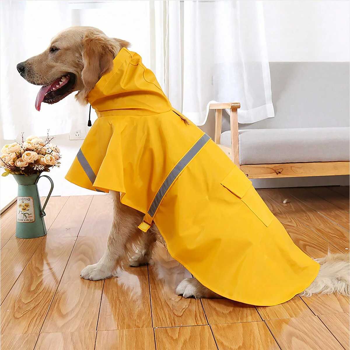 1pc - Adjustable Waterproof Dog Raincoat - Ultra-Protective Durable Quick-Dry for Rainy Adventures - Ensures Cozy Comfort!XJ250121