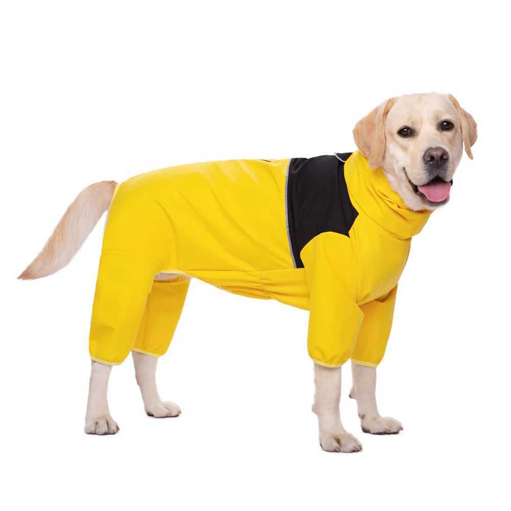 Medium And Large Dog Raincoat Labrador Golden Retriever Shiba Inu Four Feet Waterproof Pet Dog Clothes Charge ClothesXJ250121