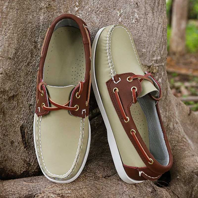New Handmade Luxury Brand Mens Casual Shoes Comfort Breathable Slip Boat Shoe High Quality Dress Loafers Sneakers MocassinXJ250118