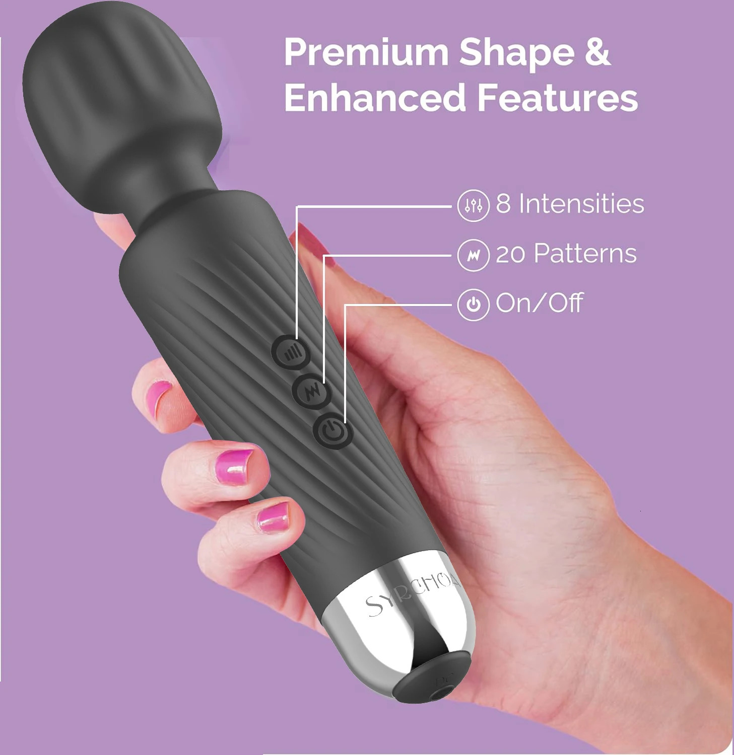 Quiet Powerful AV Vibrator Magic Wand Clitoris Stimulator Silicon Sex Toys for Women G spot Massager Adult Female Erotic Product 250108
