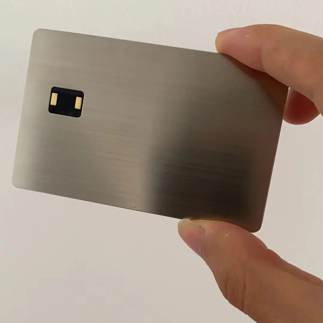 4442 chip slot Dual Interface NFC Metal Credit Card With antenna build-in hico strip and signature for contactless payment 250109
