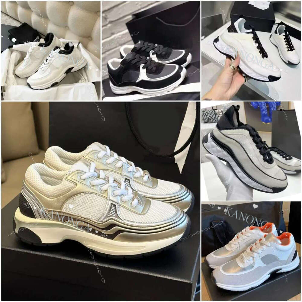 Designer Sneakers Womens Casual Platform New Dhgate Release Genuine Leather Running Shoes Travel Outdoor Sequin Classic White Lace Up Shoe Women With Box