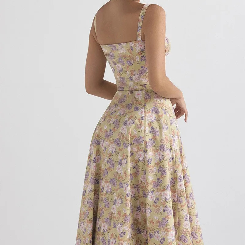 2024 Autumn Fashionable Printed Sleeveless Sweet Dress for Women 250113