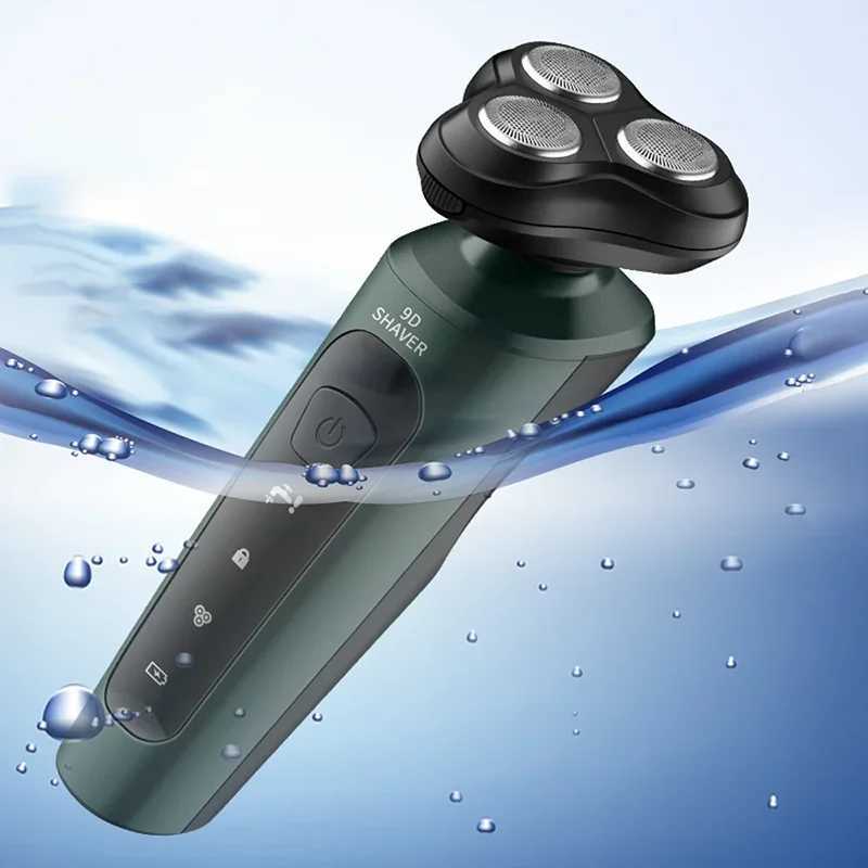 New 9D Electric Shaver USB Car-mounted High-power Full-body Wash Beard Knife Four-in-one Rechargeable RazorW250117