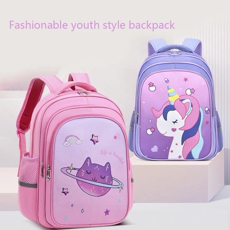 Kid Backpack For GirlsKids Unicorn Backpack Primary School Bag Children Waterproof Bookbag Cartoon 250121