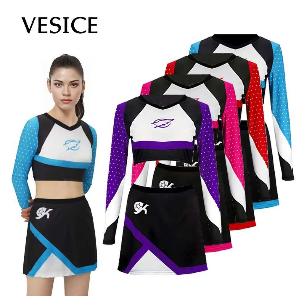 High Women Musical Cheerleader Costume For Girl Cheerleader Uniform Dress Outfit Cosplay Costume School Girls Sports Team SuitW250121