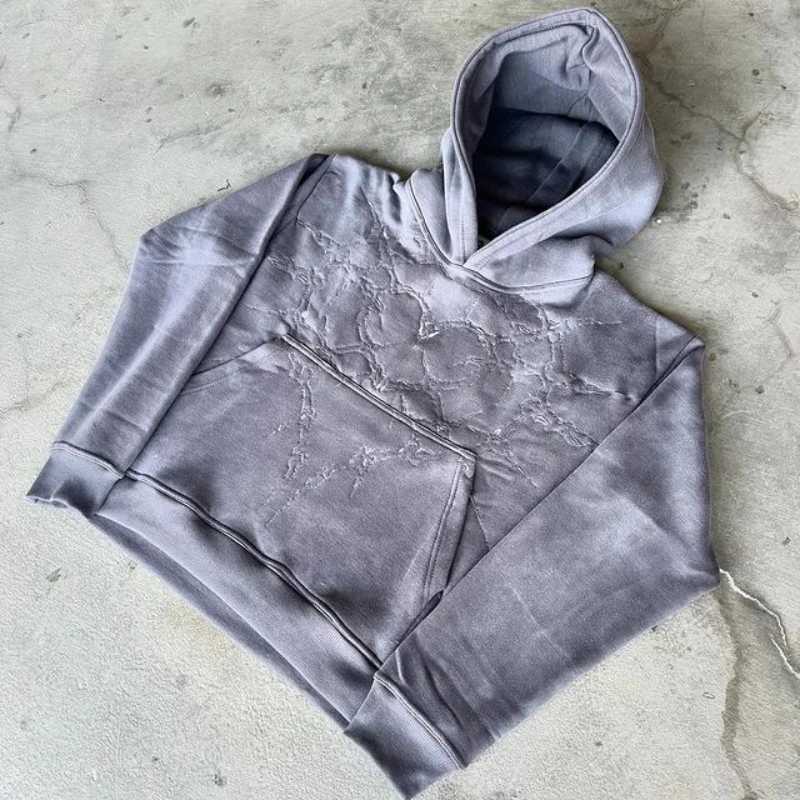Vintage Sports High Street Hip-hop Printed Hoodie Sweatshirt Y2k Aesthetic Gothic Fashion Casual Couple Tops washed Clothing W250117