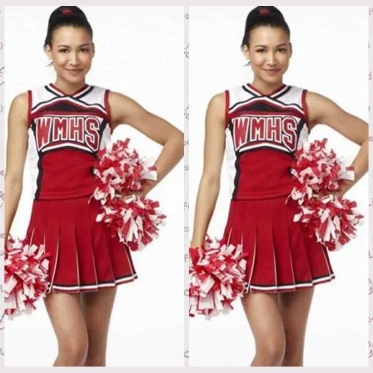 High School Glee Club Girls Cheerleading Costume Glee Style Cheerleading School Cheerleading Costume Fancy Dress UniformW250121