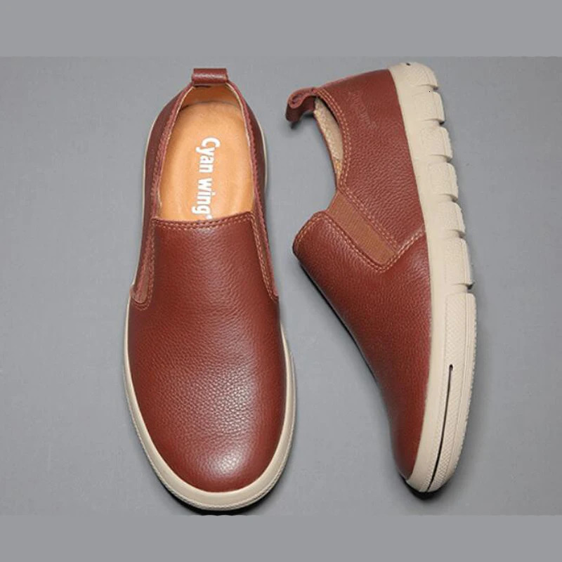 ZFTL Men Loafers Man Boat shoes Non-slip sole Men Casual slip-on shoes man soft loafers male driving shoes 250113