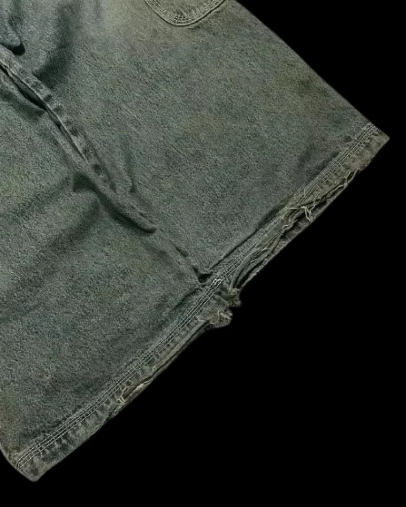 Y2K Fashion Letter Embroidery Patch Pack Jeans Womens Street Retro Hip Hop Pop Gothic Casual Clown High Waist Wide Leg Pants 250117