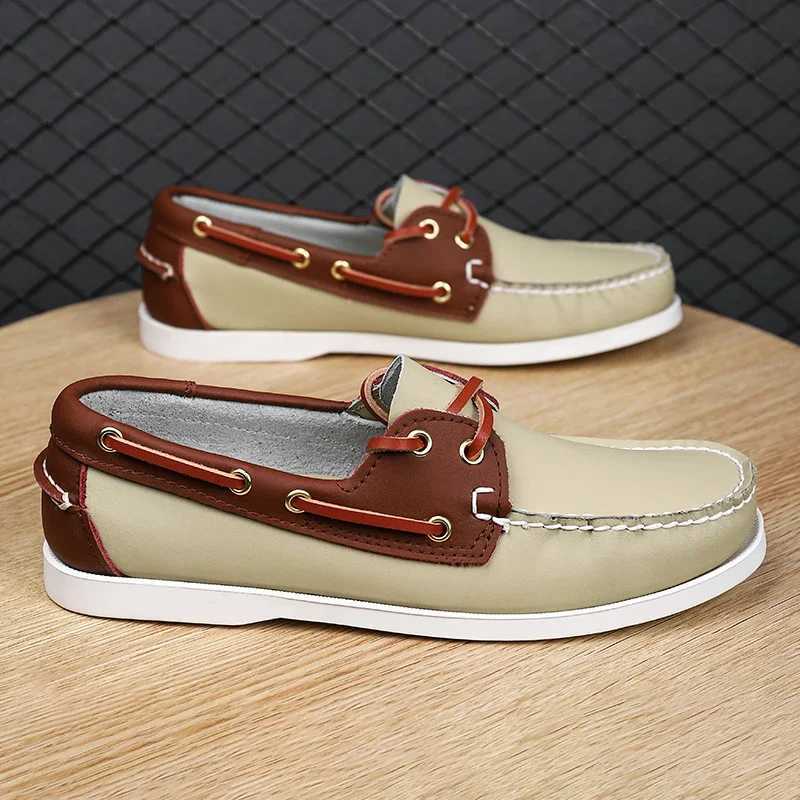 New Handmade Luxury Brand Mens Casual Shoes Comfort Breathable Slip Boat Shoe High Quality Dress Loafers Sneakers MocassinXJ250118