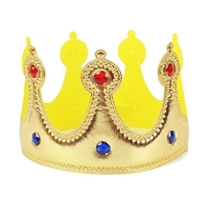 Adult Kids King Emperor Halloween Costume Red Cloak King Prince Robe Crown Children Birthday Party Cosplay Props Accessory W250117