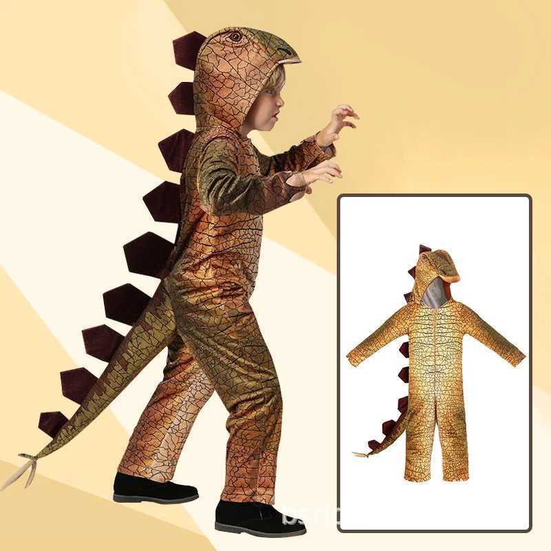 Dinosaur role-playing costume childrens sword dragon costume Halloween animal costume dinosaur jumping suit boys and girls carnival party W250117