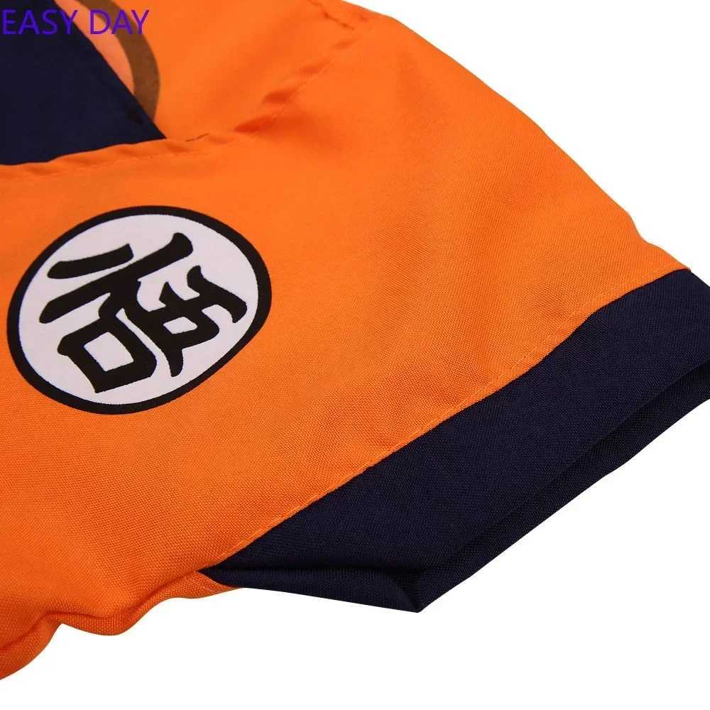 Kids Anime Son Goku Cosplay Costumes Krillin Training Clothes Superhero Outfits with Super Saiyan Wig Comic Con Party Costume W250117