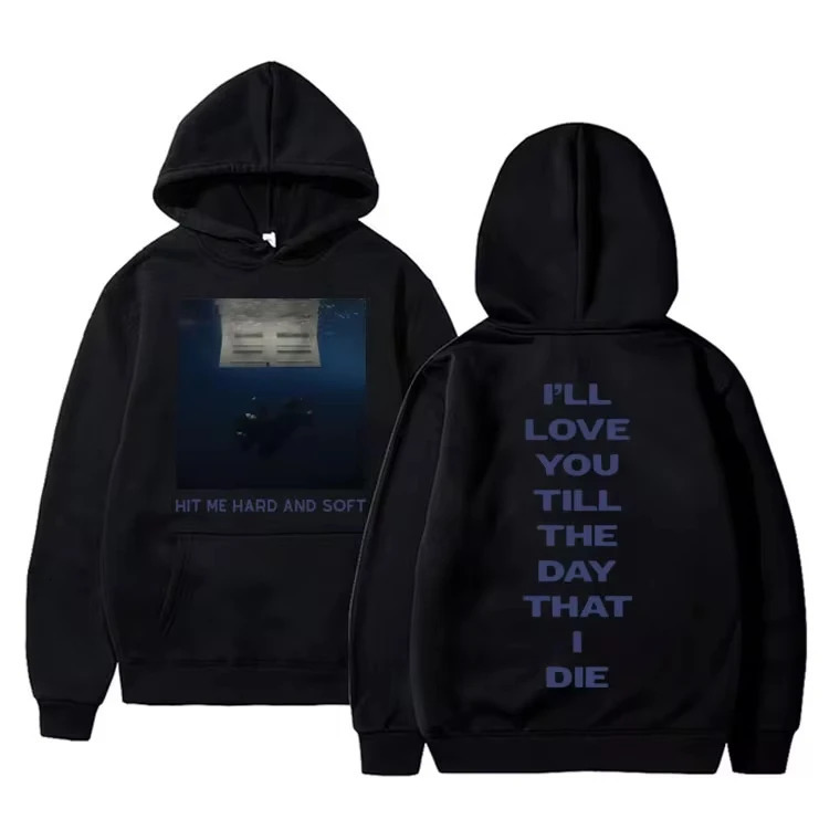Hit Me Hard and Soft Tour Hoodies Streetwear Men Women Fashion Vintage Sweatshirts Casual Oversized Pullovers Fans Gift 250122
