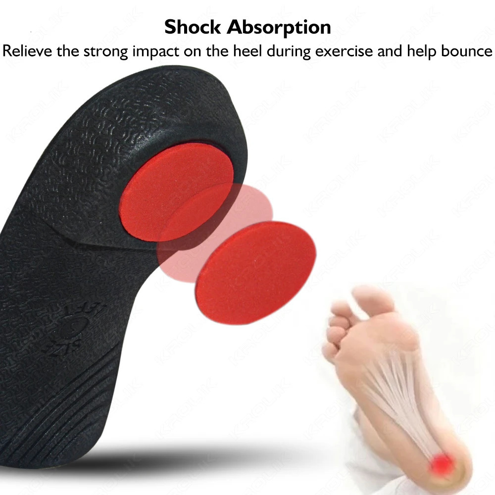 High Arch Supports Shoe Sole EVA Sport Orthopedic Insoles For Men Women Plantar Fasciitis Flat Feet Pain Relief Shoe Cushion Pad 250120