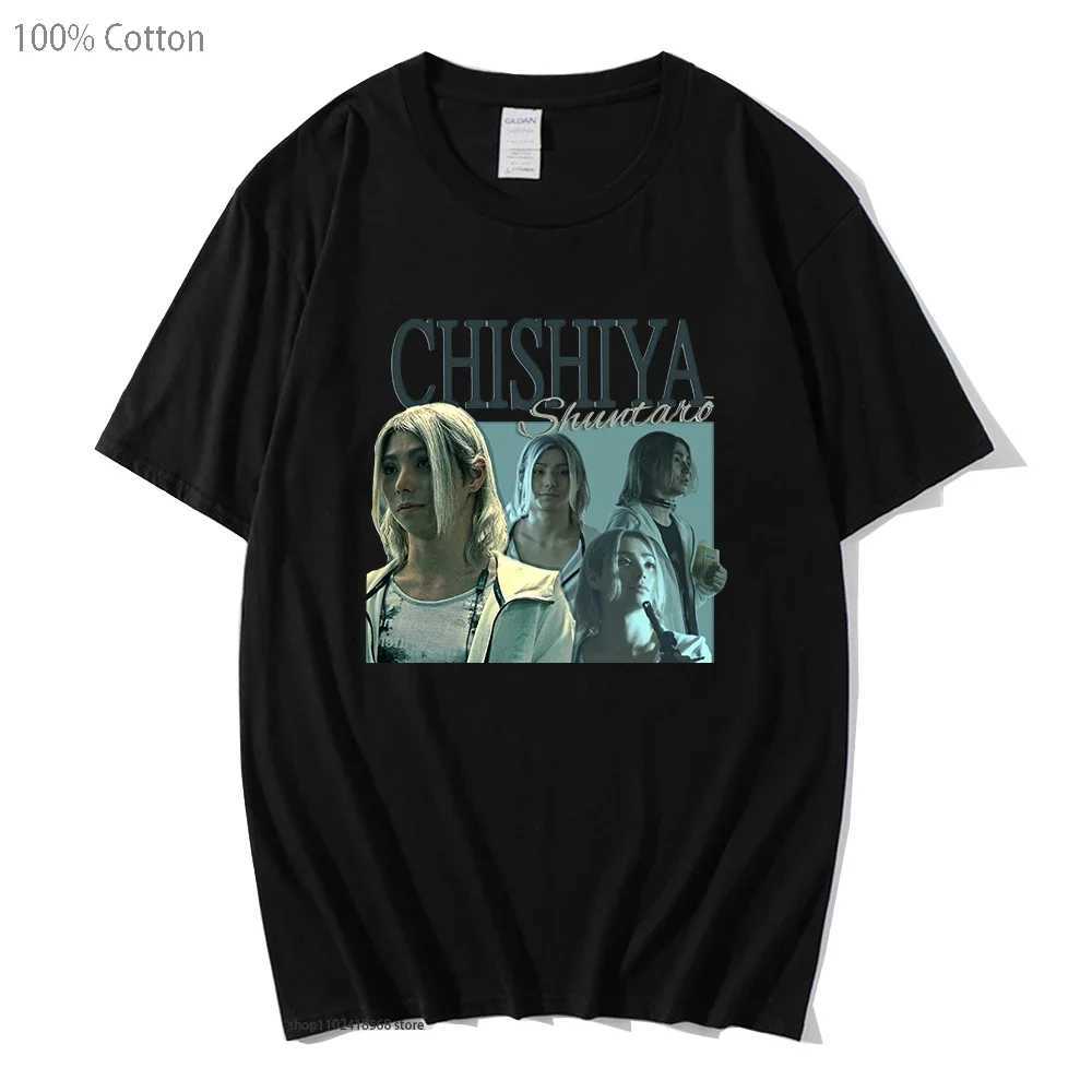 Anime Alice In Borderland T-Shirts Chishiya Printed Tshirts Men Fashion Tops 00% Cotton Women Clothing Y2k Clothes Summer Tops W250117