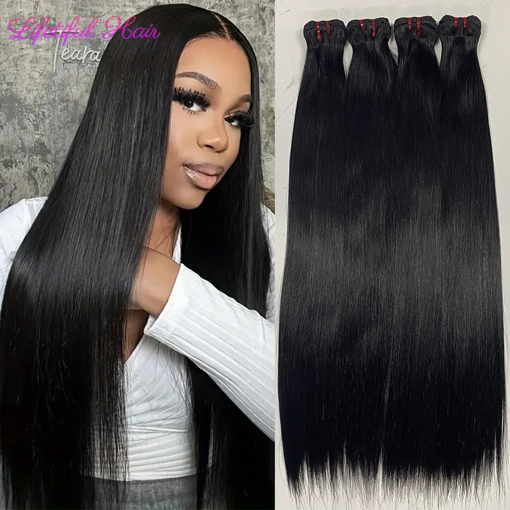 15A Double Drawn Hair Bundles Straight Vietnamese Raw Hair Bundles Human Hair Extensions 20 22 24 Inch Tissage Humain Hair 250121