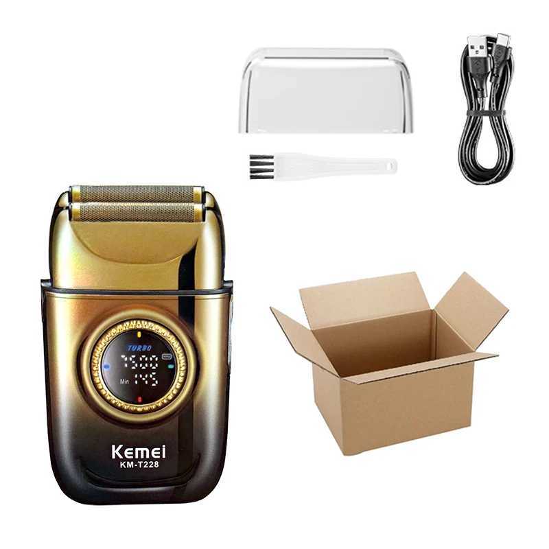 Kemei T228 new electric shaver with LED display screen rechargeable shaver shaverW250117