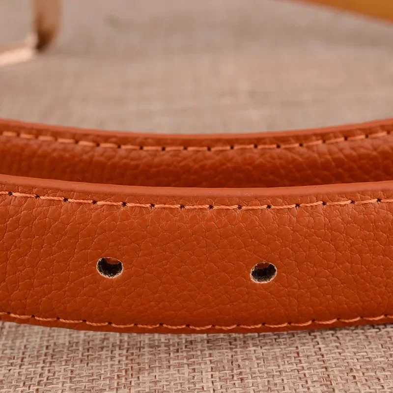 Fashion Women Genuine Leather Belts High Quality Gold Buckle Best Matching Dress Jeans Belts for Lady W250120