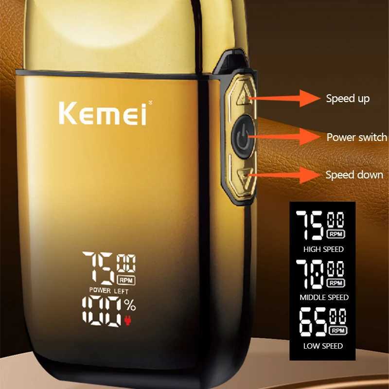 Kemei TX10 electric shaver rechargeable beard foil shaver mens bald shaver mens shaverW250117