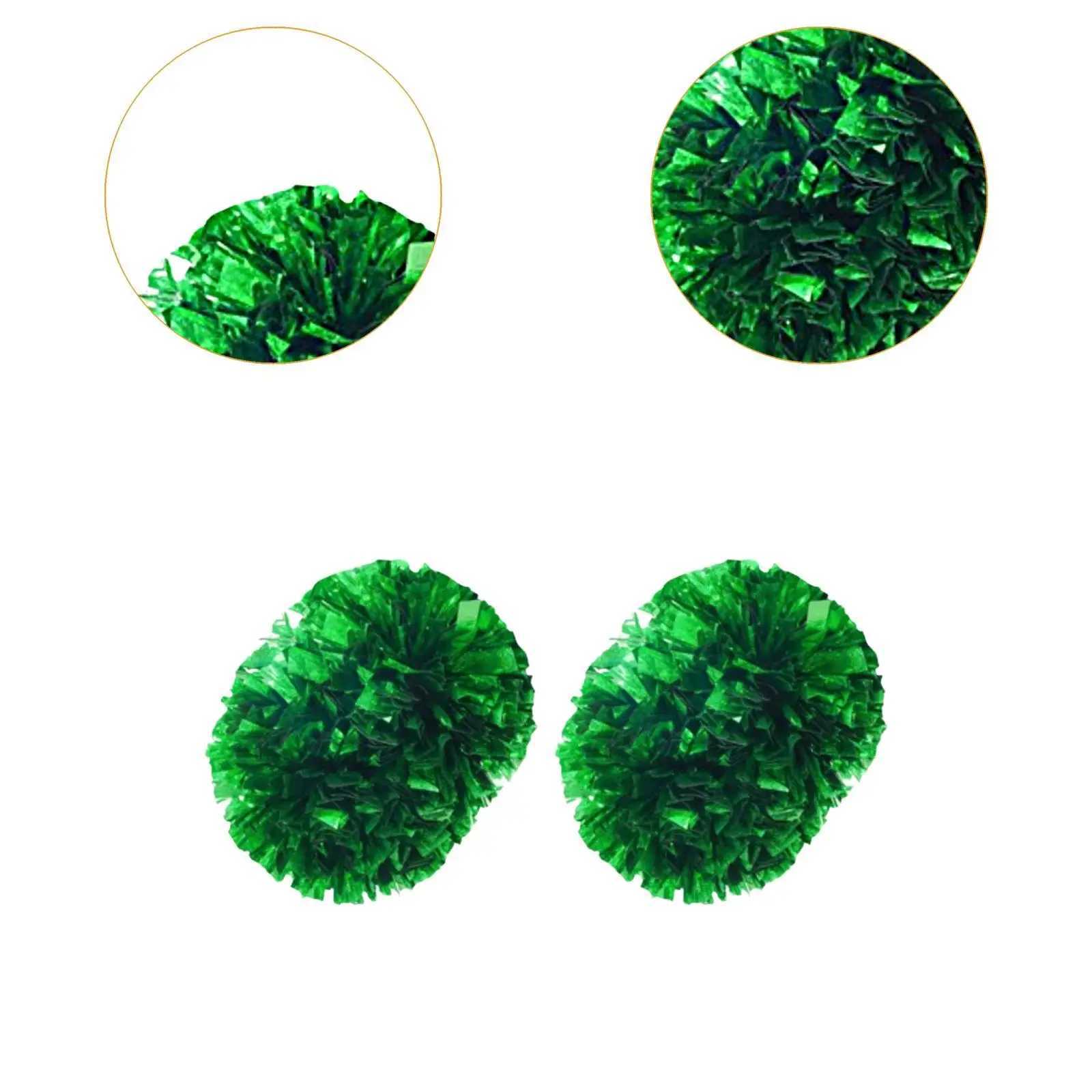 2x Cheerleading Pom Poms Cheerleading Accessories 6 Inches Shiny Cheer PomsW250121