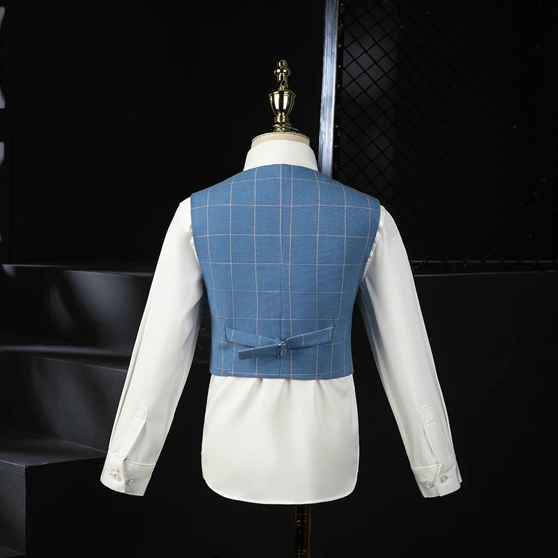 Boys Wedding Suit Kids Formal Blazer Jacket Vest Pants Bowtie 4PCS Tuxedo Dress Children Pography Suit Performance Costume 250120