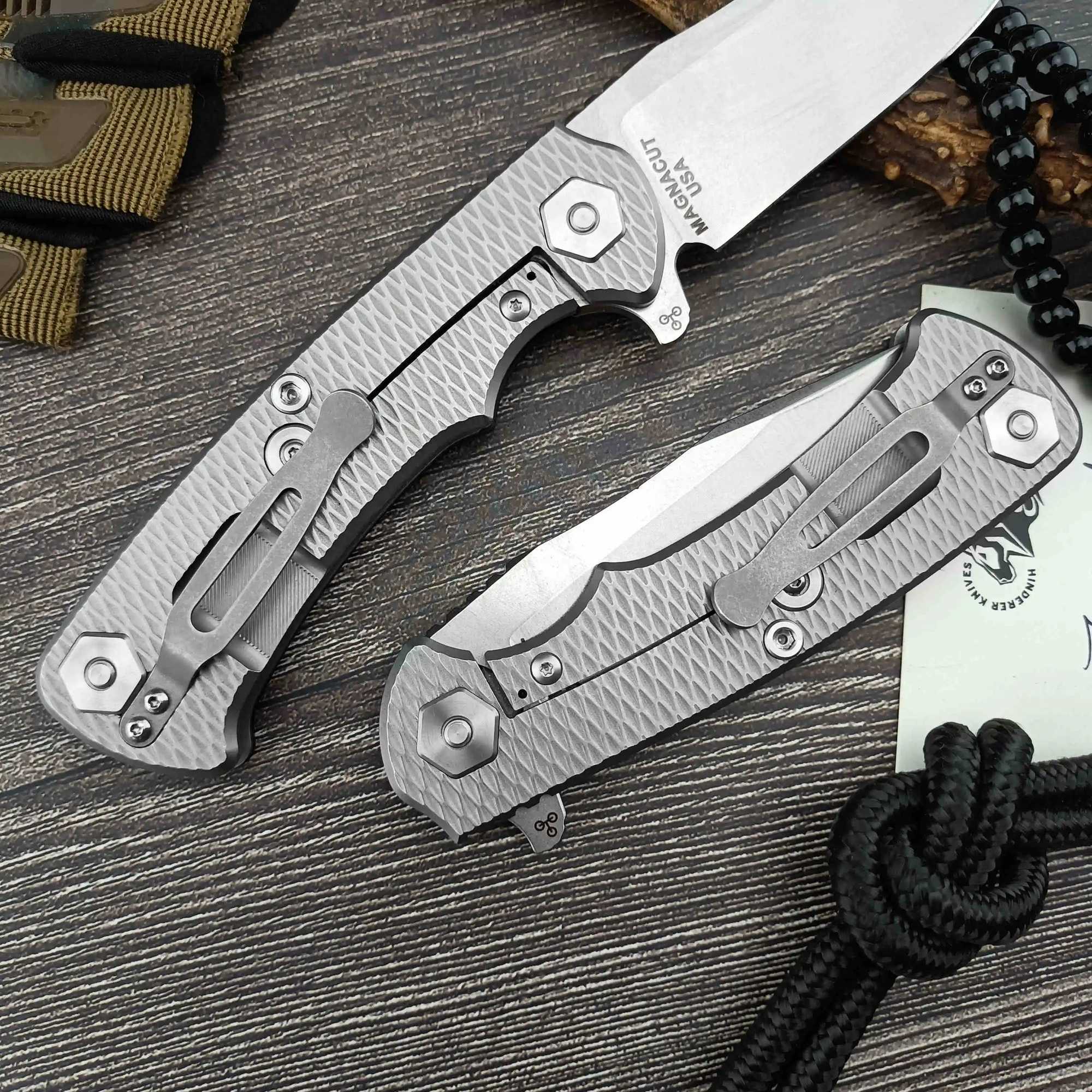 Rick Hinderer XM18 Jackknife D2 blade G10 Hand Outdoor Tactical Hunting self-dense knife EDC cam hiking tool knifeXJ250118