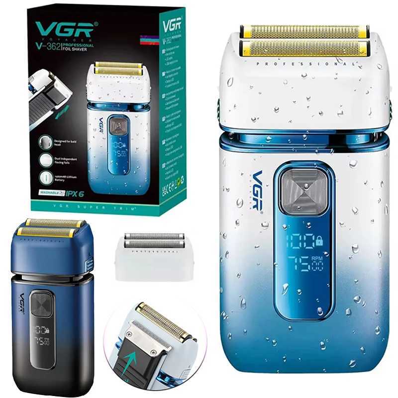 Original VGR shaver mens professional electric shaver USB waterproof dry electric shaver rechargeable shaverW250117