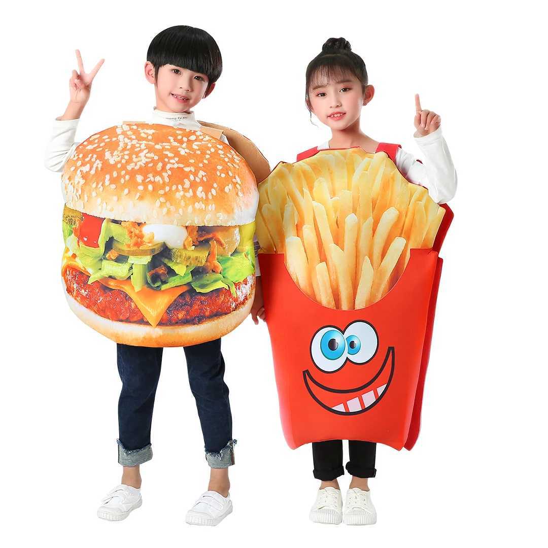 Halloween Costume Children Hamburg Costume French Fries Costume (Single piece) W250117