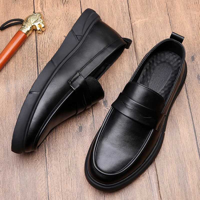 Genuine Leather Loafers Men New Comfy Mens Boat Flats Fi Brand Style Man Casual Shoes Versatile Dress Footwear Drive ShoesXJ250118