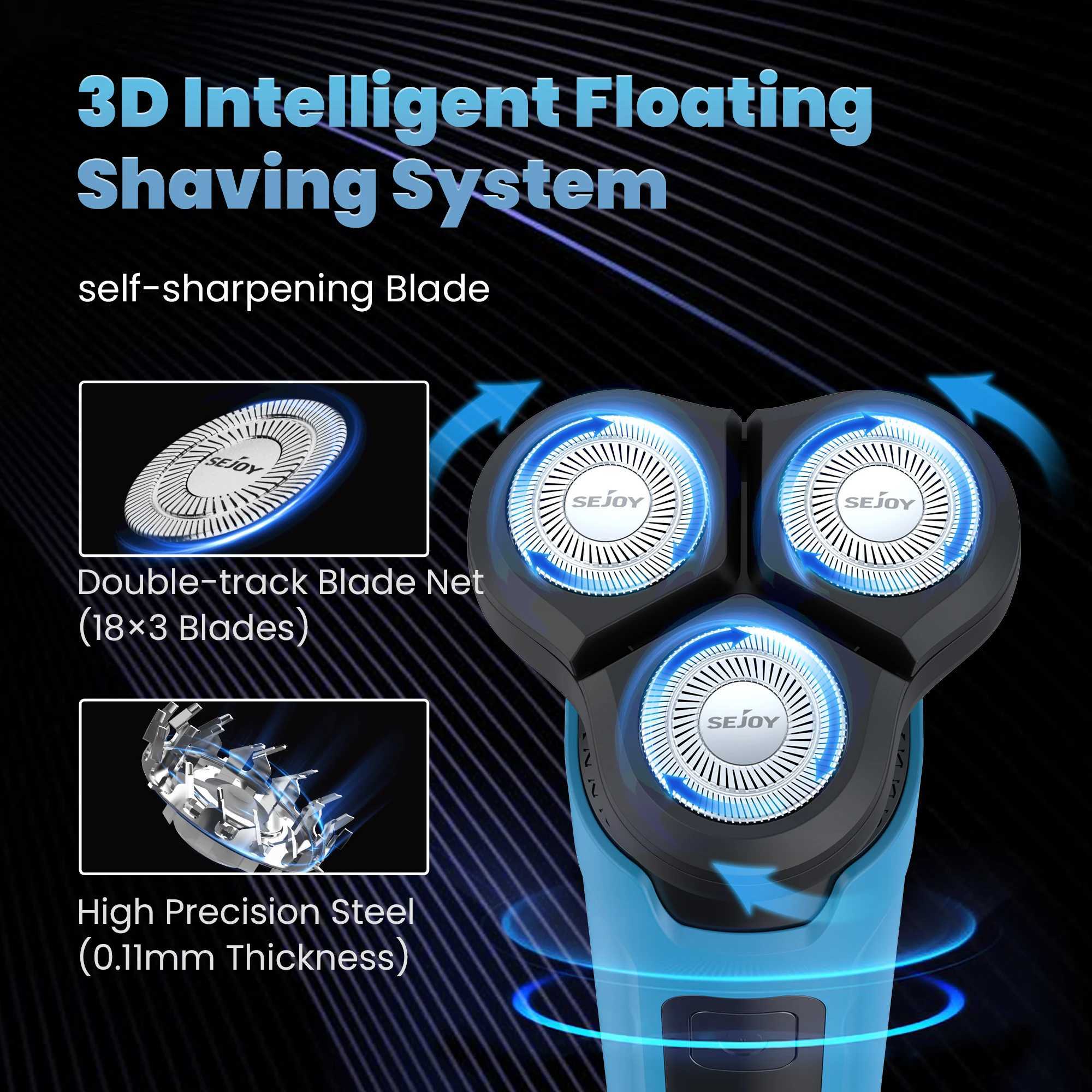 Joy 5-in-1 Mens Electric Shaver Cordless Dry Multi functional Wet Shaver Nose Hair Beard Trimming Shaver Mens Electric ShaverW250117