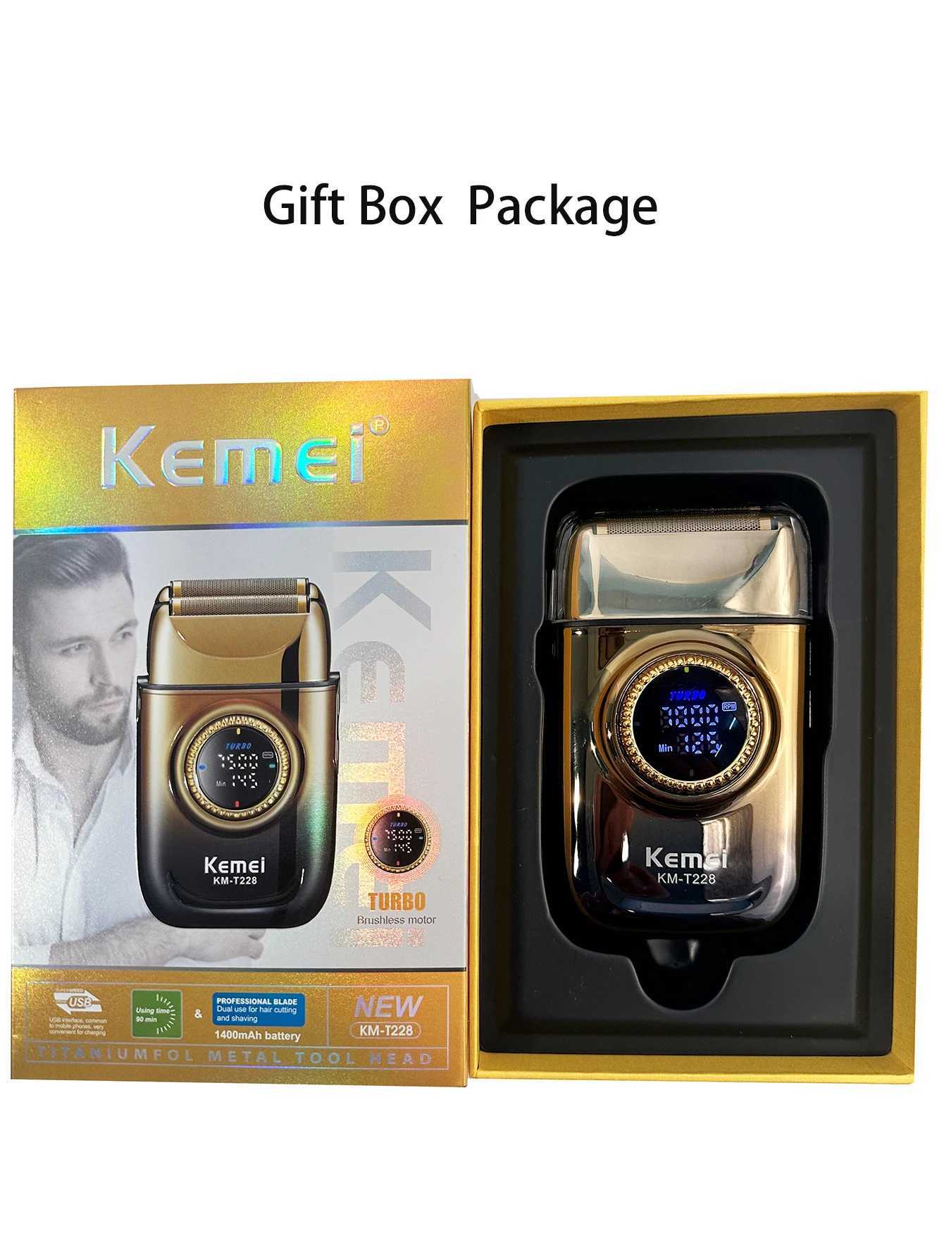 Kemei T228 new electric shaver with LED display screen rechargeable shaver shaverW250117