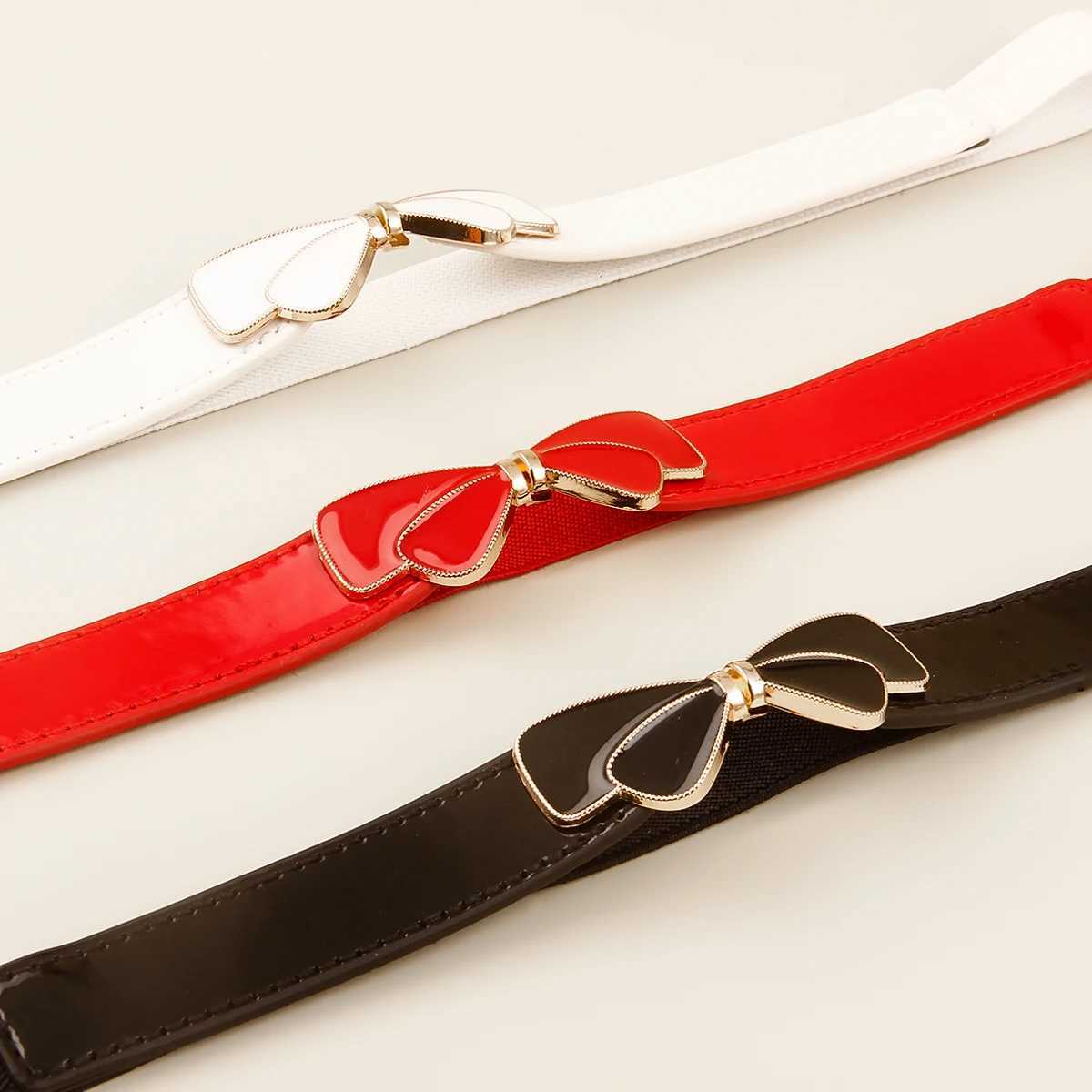 Women Skinny Belt for Dresses Ladies Fashion Elastic Belts Waist Band Cinch Waistband W250120
