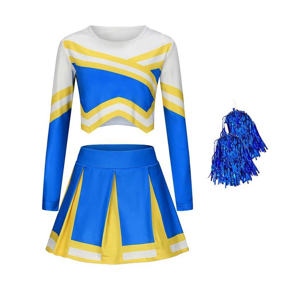 Cheerleading uniform summer childrens vest print ultra-thin suitable for sports children cheerleading uniform set role-playing setW250121