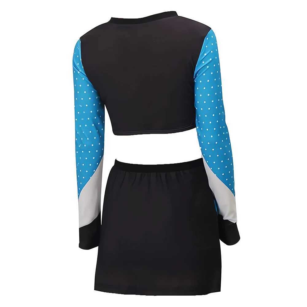 High Women Musical Cheerleader Costume For Girl Cheerleader Uniform Dress Outfit Cosplay Costume School Girls Sports Team SuitW250121
