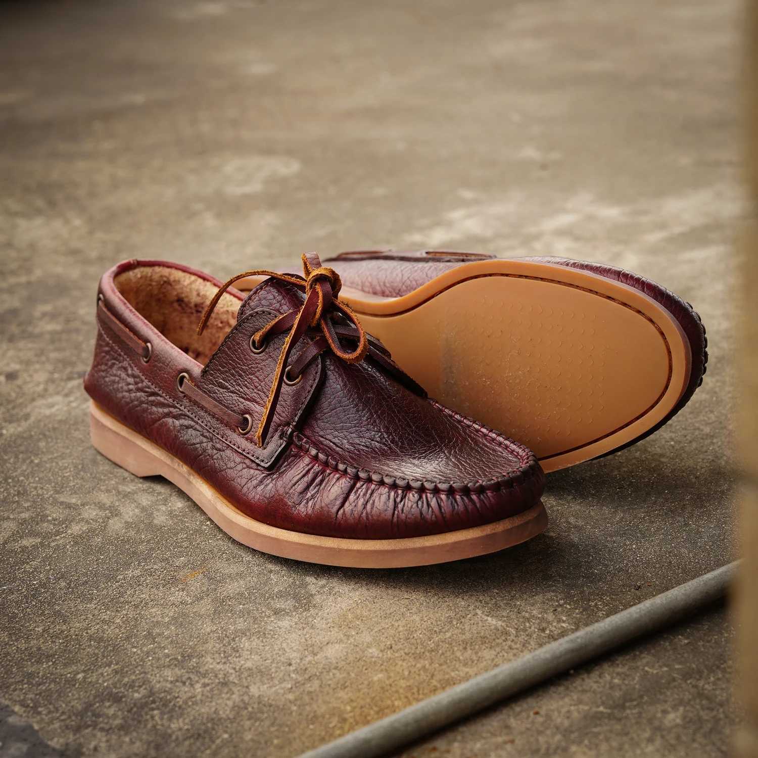 High Quality Turned Out Sewn Genuine Leather Boat Shoes Classic Loafers Vintage Hand Stihed Footwear Gentlemens Casual ShoeXJ250118